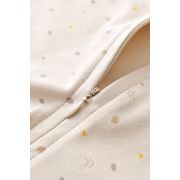 Salopeta cu fermoar cu maneca lunga si panataloni lungi - 100%bumbac organic - Crem cu buline, Baby Cosy (Marime: 18-24 Luni) JEMBC-CSY3040-18