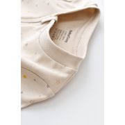 Salopeta cu fermoar cu maneca lunga si panataloni lungi - 100%bumbac organic - Crem cu buline, Baby Cosy (Marime: 9-12 luni) JEMBC-CSY3040-9