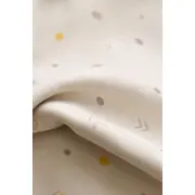 Set 2 body-uri cu maneca lunga petreceute bebe unisex -100% bumbac organic - Crem cu buline, Baby Cosy (Marime: 6-9 luni) JEMBC-CSY5757-6