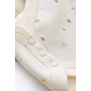 Set 2 body-uri fara maneci bebe unisex -100% bumbac organic - Ecru cu buline, Baby Cosy (Marime: 18-24 Luni) JEMBC-CSY5703-18