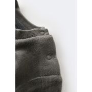 Set Curcubeu cu bluzita cu maneca lunga si panataloni lungi din 80%bumbac organic si 20% poliester - Antracit, Baby Cosy (Marime: 6-9 luni) JEMBC-CSYK6007-6