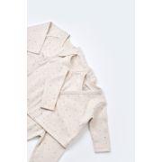Set de 10 piese pentru nou nascut - 100% bumbac organic - Crem cu buline, Baby Cosy JEMBC-CSY5110