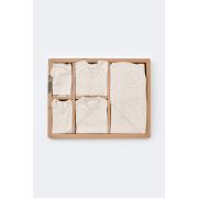 Set de 10 piese pentru nou nascut - 100% bumbac organic - Crem cu buline, Baby Cosy JEMBC-CSY5110