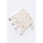 Set de 10 piese pentru nou nascut - 100% bumbac organic - Crem cu buline, Baby Cosy JEMBC-CSY5110