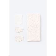 Set de 10 piese pentru nou nascut - 100% bumbac organic - Ecru cu buline, Baby Cosy JEMBC-CSY5109