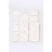 Set de 10 piese pentru nou nascut - 100% bumbac organic - Ecru cu buline, Baby Cosy JEMBC-CSY5109