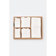 Set de 10 piese pentru nou nascut - 100% bumbac organic - Ecru cu buline, Baby Cosy JEMBC-CSY5109