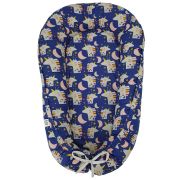 Baby nest din bumbac, Eko, Navy KRT133638