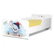 Pat copii 2-12 ani Start Chit cu saltea din lana 160x80x6 cm inclusa PC-P-MOK-CHIT-80