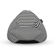 Fotoliu Units Puf Bean Bag tip para L, impermeabil, indoor/outdoor, sac interior, cu maner, 80 x 80 x 60 cm, Scandinavian, Black BEANUNB-PR-L-EXT-158