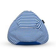 Fotoliu Units Puf Bean Bag tip para L, impermeabil, indoor/outdoor, sac interior, cu maner, 80 x 80 x 60 cm, Scandinavian, Blue BEANUNB-PR-L-EXT-159