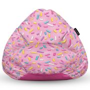 Fotoliu Units Puf Bean Bag tip para L, impermeabil, indoor/outdoor, sac interior, cu maner, 80 x 80 x 60 cm, glazed sprinkle BEANUNB-PR-L-EXT-055