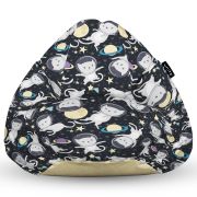 Fotoliu Units Puf Bean Bag tip para L, impermeabil, indoor/outdoor, sac interior, cu maner, 80 x 80 x 60 cm, pisici in spatiu BEANUNB-PR-L-EXT-078