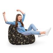 Fotoliu Units Puf Bean Bag tip para L, impermeabil, indoor/outdoor, sac interior, cu maner, 80 x 80 x 60 cm, rock BEANUNB-PR-L-EXT-132