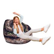 Fotoliu Units Puf Bean Bag tip para L, impermeabil, indoor/outdoor, sac interior, cu maner, 80 x 80 x 60 cm, scoarta BEANUNB-PR-L-EXT-019