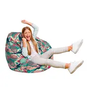 Fotoliu Units Puf Bean Bag tip para L, impermeabil, indoor/outdoor, sac interior, cu maner, 80 x 80 x 60 cm, tenis BEANUNB-PR-L-EXT-086