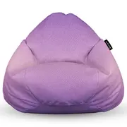Fotoliu Units Puf Bean Bag tip para L, impermeabil, indoor/outdoor, sac interior, cu maner, 80 x 80 x 60 cm, topografic mov BEANUNB-PR-L-EXT-029