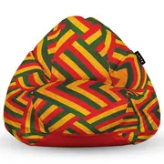 Fotoliu Units Puf Bean Bag tip para L, impermeabil, indoor/outdoor, sac interior, cu maner, 80 x 80 x 60 cm, zion BEANUNB-PR-L-EXT-016