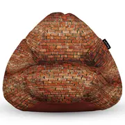 Fotoliu Units Puf Bean Bag tip para XL, impermeabil, indoor/outdoor, sac interior, cu maner, 90 x 85 x 65 cm, caramizi BEANUNB-PR-XL-EXT-014