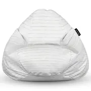 Fotoliu Units Puf Bean Bag tip para XL, impermeabil, indoor/outdoor, sac interior, cu maner, 90 x 85 x 65 cm, lemn alb BEANUNB-PR-XL-EXT-003