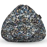 Fotoliu Units Puf Bean Bag tip para XL, impermeabil, indoor/outdoor, sac interior, cu maner, 90 x 85 x 65 cm, pietricele BEANUNB-PR-XL-EXT-018
