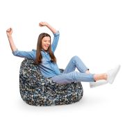 Fotoliu Units Puf Bean Bag tip para XL, impermeabil, indoor/outdoor, sac interior, cu maner, 90 x 85 x 65 cm, pietricele BEANUNB-PR-XL-EXT-018