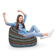 Fotoliu Units Puf Bean Bag tip para XL, impermeabil, indoor/outdoor, sac interior, cu maner, 90 x 85 x 65 cm, tribal aztec BEANUNB-PR-XL-EXT-066