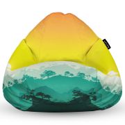 Fotoliu Units Puf Bean Bag tip para XL, impermeabil, indoor/outdoor, sac interior, cu maner, 90 x 85 x 65 cm, tropical BEANUNB-PR-XL-EXT-025