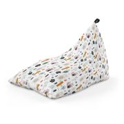 Fotoliu Units Puf Bean Bag tip Lounge, impermeabil, indoor/outdoor, sac interior, cu maner, 155 x 83 x 65 cm, arici si vulpe alb BEANUNB-LGA-L-EXT-110