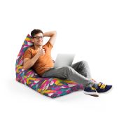 Fotoliu Units Puf Bean Bag tip Lounge, impermeabil, indoor/outdoor, sac interior, cu maner, 155 x 83 x 65 cm, graffiti abstract grunge BEANUNB-LGA-L-EXT-098