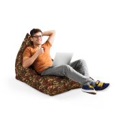 Fotoliu Units Puf Bean Bag tip Lounge, impermeabil, indoor/outdoor, sac interior, cu maner, 155 x 83 x 65 cm, guns & roses BEANUNB-LGA-L-EXT-134
