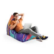 Fotoliu Units Puf Bean Bag tip Lounge, impermeabil, indoor/outdoor, sac interior, cu maner, 155 x 83 x 65 cm, retro lava BEANUNB-LGA-L-EXT-011