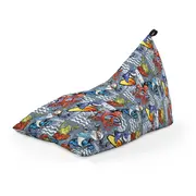 Fotoliu Units Puf Bean Bag tip Lounge, impermeabil, indoor/outdoor, sac interior, cu maner, 155 x 83 x 65 cm, surfing sharks BEANUNB-LGA-L-EXT-118