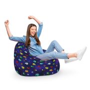 Fotoliu Units Puf Bean Bag tip para XL, impermeabil, indoor/outdoor, sac interior, cu maner, 90 x 85 x 65 cm, Among Us Albastru BEANUNB-PR-XL-EXT-214