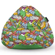 Fotoliu Units Puf Bean Bag tip para XL, impermeabil, indoor/outdoor, sac interior, cu maner, 90 x 85 x 65 cm, broscute BEANUNB-PR-XL-EXT-115
