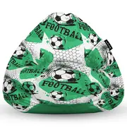 Fotoliu Units Puf Bean Bag tip para XL, impermeabil, indoor/outdoor, sac interior, cu maner, 90 x 85 x 65 cm, fotbal BEANUNB-PR-XL-EXT-089