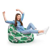 Fotoliu Units Puf Bean Bag tip para XL, impermeabil, indoor/outdoor, sac interior, cu maner, 90 x 85 x 65 cm, fotbal BEANUNB-PR-XL-EXT-089
