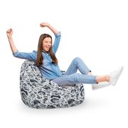 Fotoliu Units Puf Bean Bag tip para XL, impermeabil, indoor/outdoor, sac interior, cu maner, 90 x 85 x 65 cm, game over BEANUNB-PR-XL-EXT-121