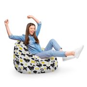 Fotoliu Units Puf Bean Bag tip para XL, impermeabil, indoor/outdoor, sac interior, cu maner, 90 x 85 x 65 cm, graffiti XO mice BEANUNB-PR-XL-EXT-100