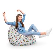 Fotoliu Units Puf Bean Bag tip para XL, impermeabil, indoor/outdoor, sac interior, cu maner, 90 x 85 x 65 cm, memphis tetris BEANUNB-PR-XL-EXT-120