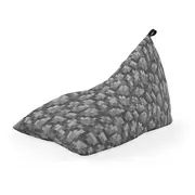 Fotoliu Units Puf Bean Bag tip Lounge, impermeabil, indoor/outdoor, sac interior, cu maner, 155 x 83 x 65 cm, Minecraft Piatra BEANUNB-LGA-L-EXT-203