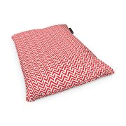Fotoliu Units Puf Bean Bag tip Perna, impermeabil, indoor/outdoor, sac interior, 115 x 150 x 25 cm, model rosu si alb BEANUNB-PL-L-EXT-027