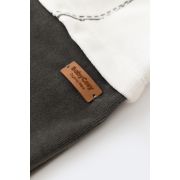 Salopeta Ursulet cu maneca lunga si botosei din 80%bumbac organic si 20% poliester - Antracit, Baby Cosy (Marime: 3-6 Luni) JEMBC-CSYK6011-3