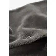 Salopeta Ursulet cu maneca lunga si botosei din 80%bumbac organic si 20% poliester - Antracit, Baby Cosy (Marime: 6-9 luni) JEMBC-CSYK6011-6