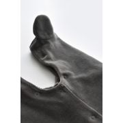 Set Broscuta cu salopeta si body din 80%bumbac organic si 20% poliester - Antracit, Baby Cosy (Marime: 3-6 Luni) JEMBC-CSYK6020-3