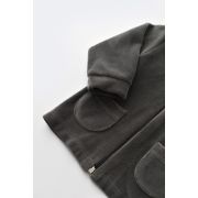 Set Ursulet cu bluzita cu fermoar si gluga si panataloni lungi din 80%bumbac organic si 20% poliester - Antracit, Baby Cosy (Marime: 18-24 Luni) JEMBC-CSYK6016-18