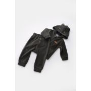Set Ursulet cu bluzita cu fermoar si gluga si panataloni lungi din 80%bumbac organic si 20% poliester - Antracit, Baby Cosy (Marime: 18-24 Luni) JEMBC-CSYK6016-18