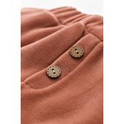 Set Ursulet cu bluzita cu fermoar si gluga si panataloni lungi din 80%bumbac organic si 20% poliester - Caramiziu, Baby Cosy (Marime: 18-24 Luni) JEMBC-CSYK6018-18