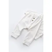 Set Ursulet cu bluzita cu fermoar si gluga si panataloni lungi din 80%bumbac organic si 20% poliester - Ecru, Baby Cosy (Marime: 18-24 Luni) JEMBC-CSYK6014-18