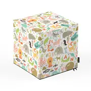 Taburet Units, cub, Alfabet, 30 x 30 x 30 cm BEANUN-CU-030-V8